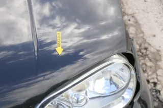 VW Golf 4 Cabrio 1E Motorhaube Haube Klappe vorne schwarz LC9Z - Bild 7