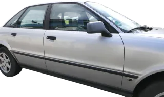 Audi 80 90 Tür vorne rechts Beifahrertür Rahmen Türblatt grau LY7T -ohne Anbaute - Bild 3