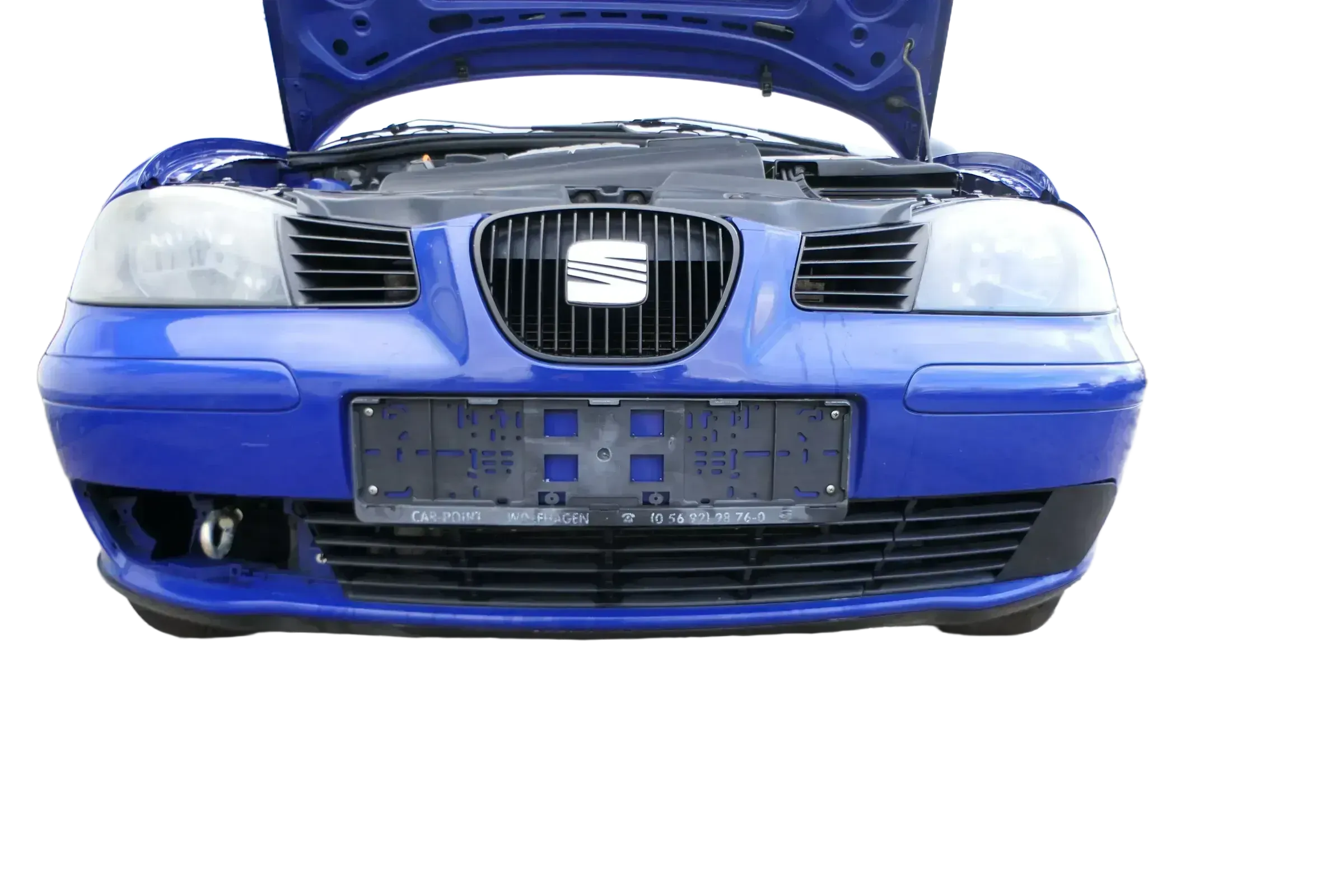 Seat Ibiza 6L Stoßstange Frontstoßstange vorne blau LS5G bis caAnfang2006 - Bild 1