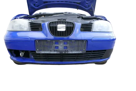 Seat Ibiza 6L Stoßstange Frontstoßstange vorne blau LS5G bis caAnfang2006