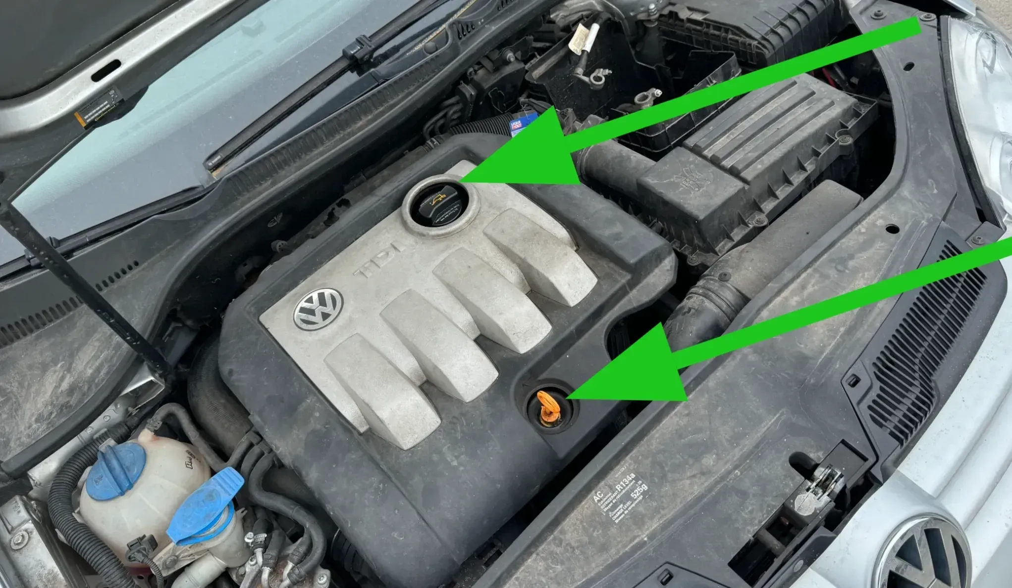 VW Touran Golf 5 1K Motorabdeckung Abdeckung Motor Blende 1.9 TDI 03G103925BR - Bild 1