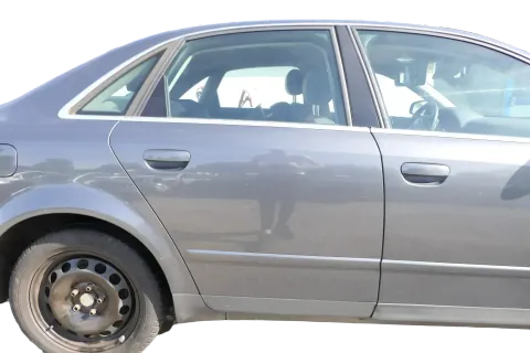 Audi A4 B6 8E Rahmen + Türblatt Tür hinten rechts grau LX7Z   Limousine