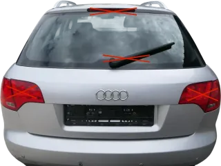 Audi A4 B7 8E Kombi Avant hinten Heckklappe + Scheibe Deckel silber LY7W Klappe - Bild 1
