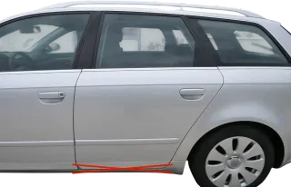 Audi A4 B7 8E Tür hinten links Kombi mit Scheibe silber LY7W + Rahmen Limo - Bild 1
