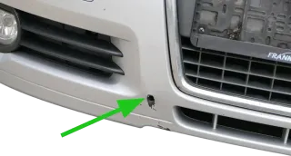 A3 8P Stoßstange Frontstoßstange Stoßfänger vorn grau silber LX7W Sportback Gril - Bild 2