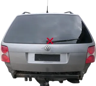 Passat 3BG Kombi Variant Heckklappe Klappe Kofferraumklappe grau LD7W Scheibe - Bild 1
