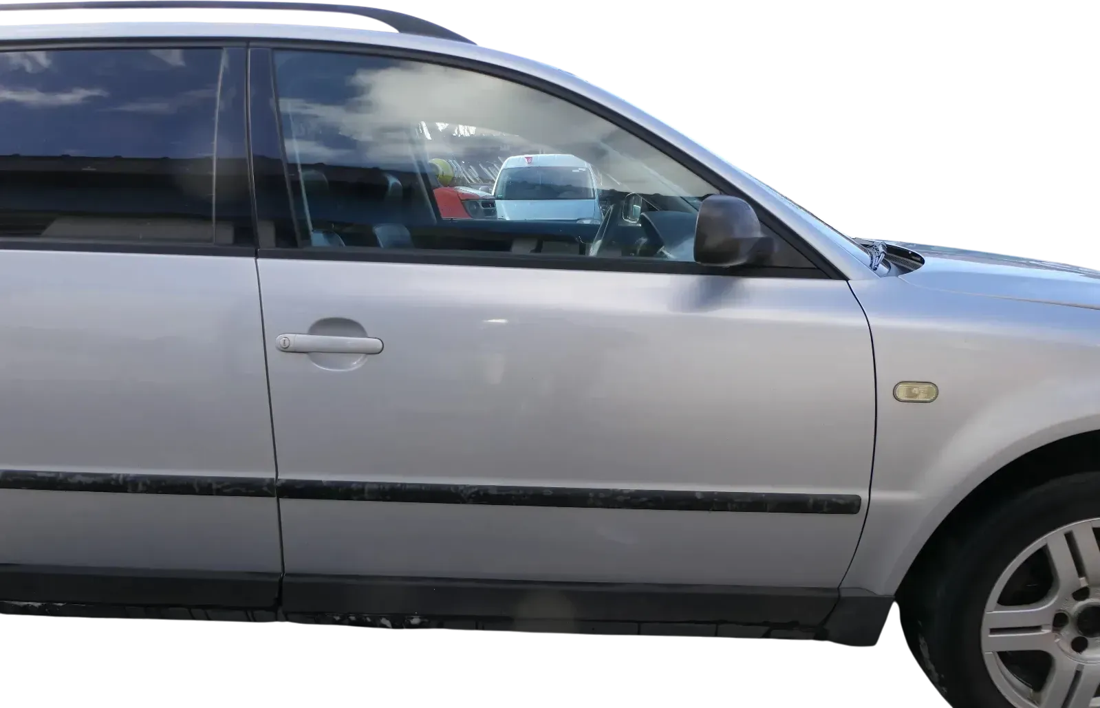 VW Passat 3B 3BG Kombi + Limo Tür vorne rechts Beifahrertür grau silber LB7Z - Bild 1
