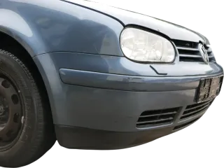 VW Golf 4 Stoßstange vorne Frontstoßstange Stoßfänger blau LD5X SWR -ohne Kappen - Bild 8
