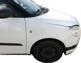 Skoda Fabia 5J Kotflügel vorne rechts weiß LF9E auch Kombi - Bild 1