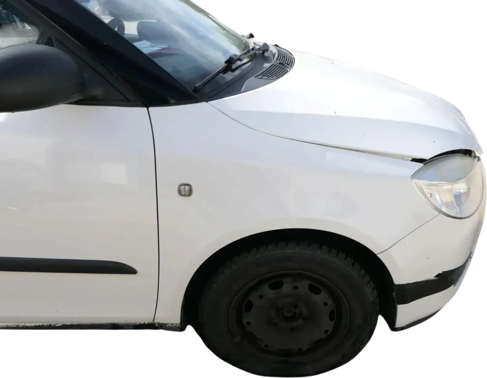 Skoda Fabia 5J Kotflügel vorne rechts weiß LF9E auch Kombi - Bild 1