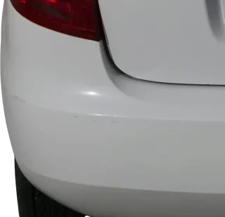 Fabia 5J Schrägheck Limousine Stoßstange hinten Heckstoßstange weiß LF9E - Bild 6