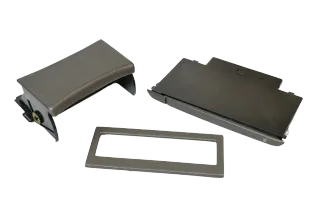 VW Passat 3B 3BG Mittelkonsole Verkleidung Aschenbecher Dekor netzoptik braun - Bild 1