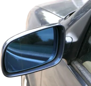VW Golf 4 Bora elektrischer Spiegel vorne links Außenspiegel grau LC7V  & Glas - Bild 1