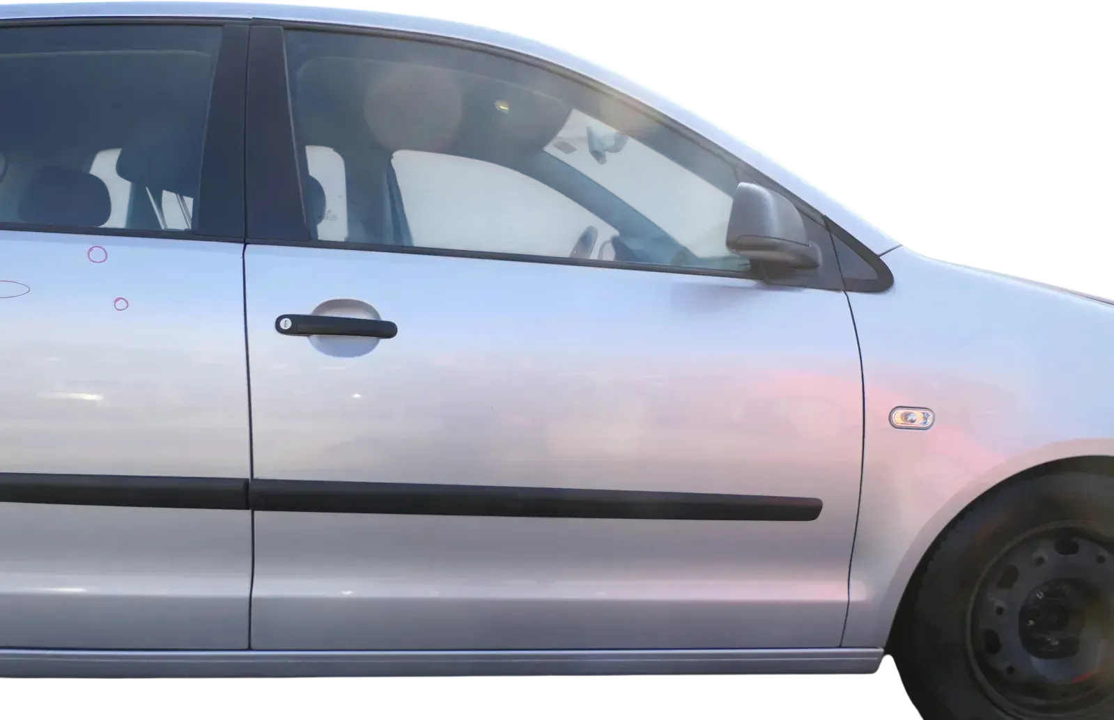 VW Polo 9N 9N3 Tür vorne rechts Beifahrertür 4/5-Türer grau silber LA7W ohneAnba - Bild 1