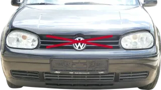 VW Golf 4 1J Stoßstange vorne Stoßfänger vorn schwarz LC9Z - Bild 1