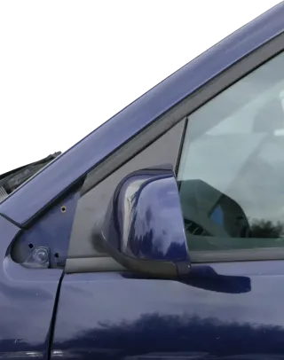 VW Polo 9N elektrischer Spiegel Außenspiegel links vorne blau LB5N - Bild 3