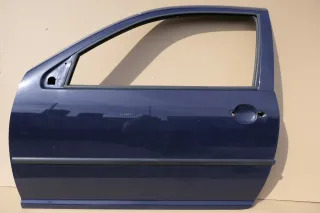 VW Golf 4 Tür vorne links Fahrertür 2/3-Türer blau LA5G - Bild 1