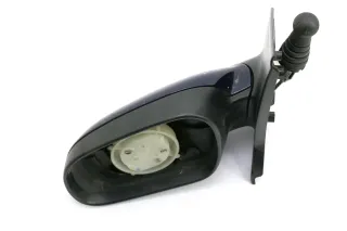 VW Fox 5Z mechanischer manueller Spiegel Außenspiegel links mit Glas blau LB5N - Bild 1