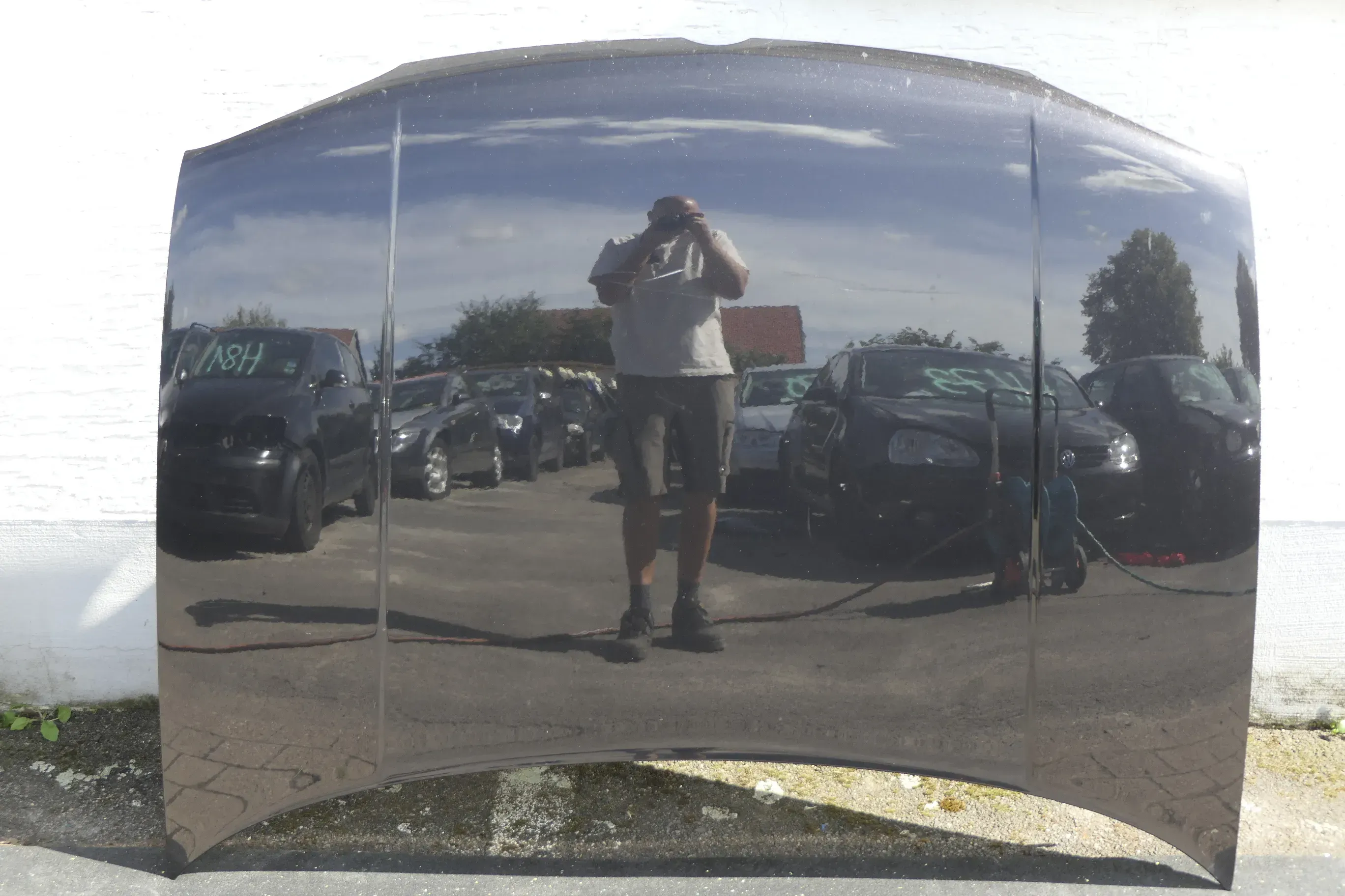 VW Golf 4 Motorhaube Haube Klappe vorne schwarz LC9Z metallic - Bild 1