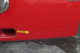 VW Lupo 6X Heckklappe hinten Klappe Kofferraumklappe mit Scheibe rot LP3G Scheib - Bild 3