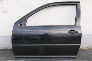 VW Golf 4 Tür vorne links Fahrertür 2/3-Türer schwarz LC9Z metallic vvv - Bild 1