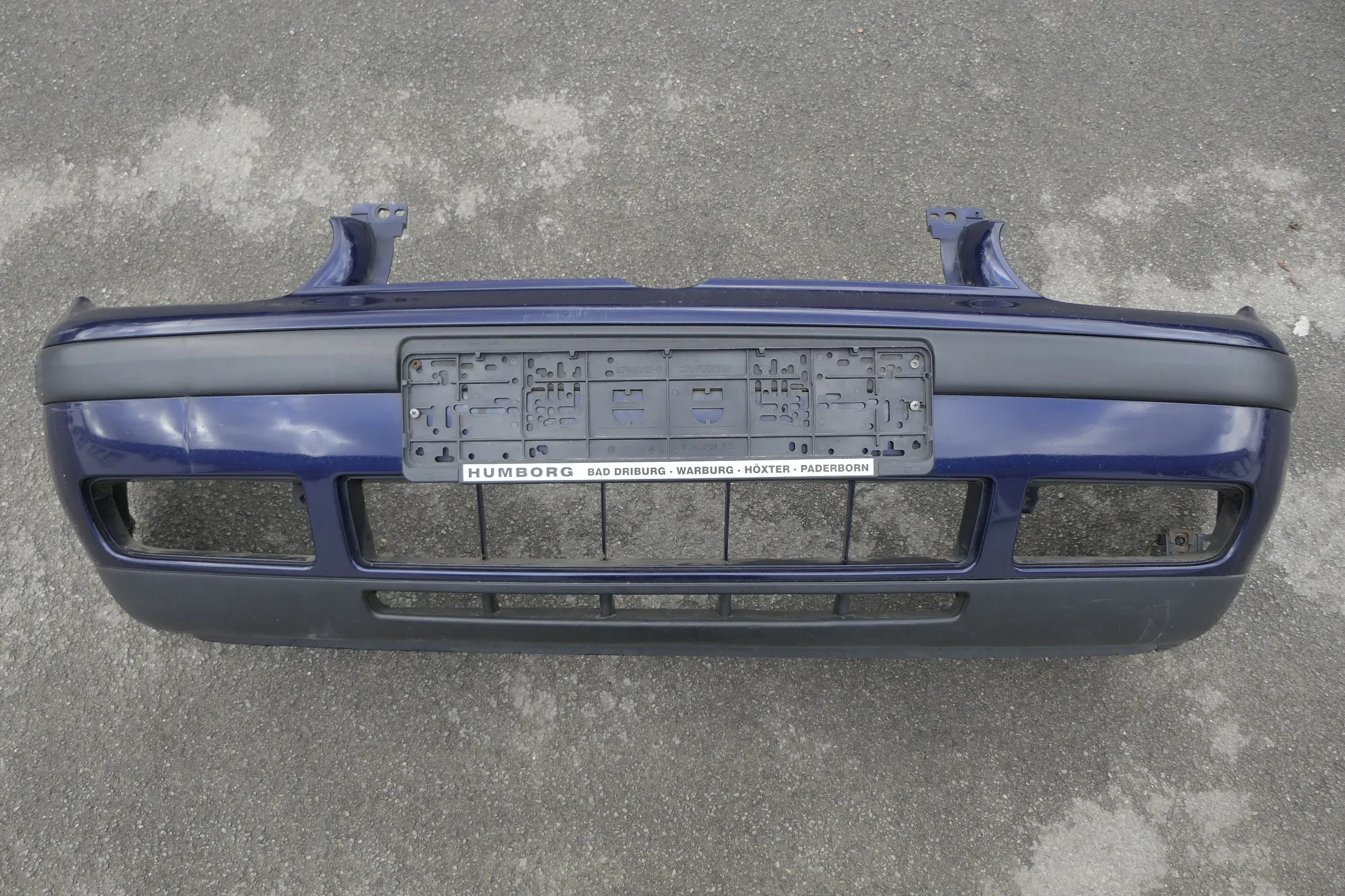 VW Golf 4 Stoßstange vorne Frontstoßstange Stoßfänger vorne blau LB5N indigo - Bild 1