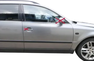 VW Passat 3B 3BG Kombi + Limo Tür vorne rechts Beifahrertür grau LD7W - Bild 1