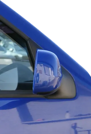 VW Golf 4 Bora manueller Spiegel vorne rechts Außenspiegel blau LW5Z - Bild 3