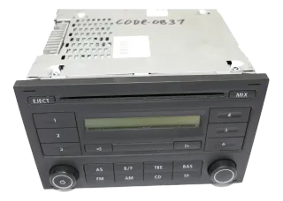 VW Fox 5Z Polo 9N3 Radio CD Player Original RCD200 Red BVX 6Q0035152G mitCode - Bild 3