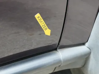 A4 B5 Tür nur Türblatt vorne rechts Beifahrertür blau lila LY3K Kombi od Limo - Bild 10
