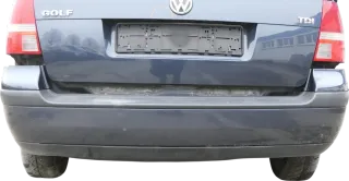 VW Golf 4 Kombi Avant Stoßstange hinten Heckstoßstange Stoßfänger blau grau LC5F - Bild 1