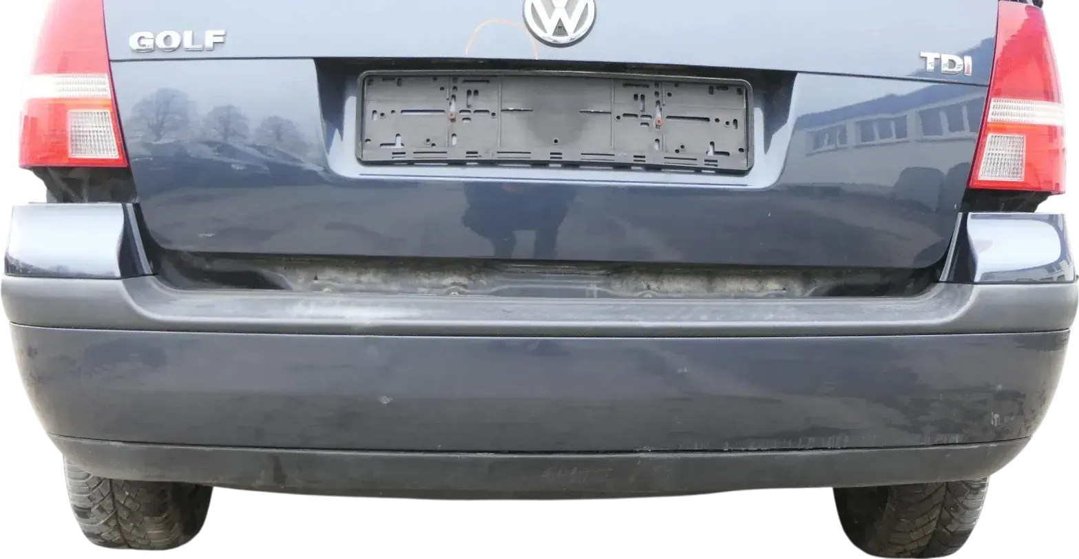 VW Golf 4 Kombi Avant Stoßstange hinten Heckstoßstange Stoßfänger blau grau LC5F - Bild 1