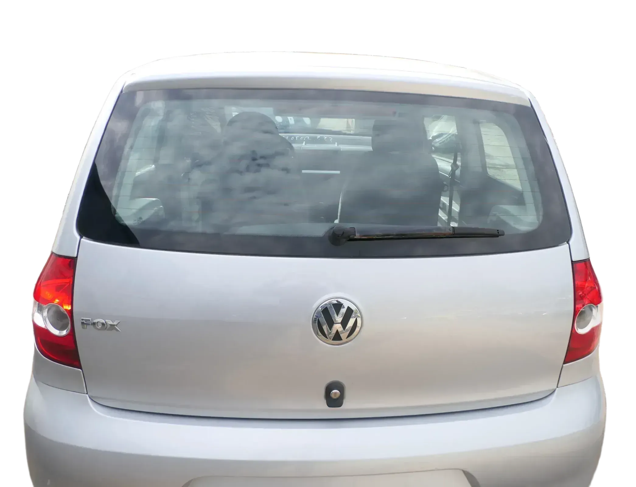 VW Fox 5Z Heckklappe Kofferraumklappe Klappe hinten + Scheibe silber LA7W - Bild 1
