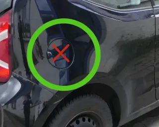 VW Up Seat Mii Seitenteil um Tankdeckel Tankklappe 4/5-Türer schwarz LC9X - Bild 1