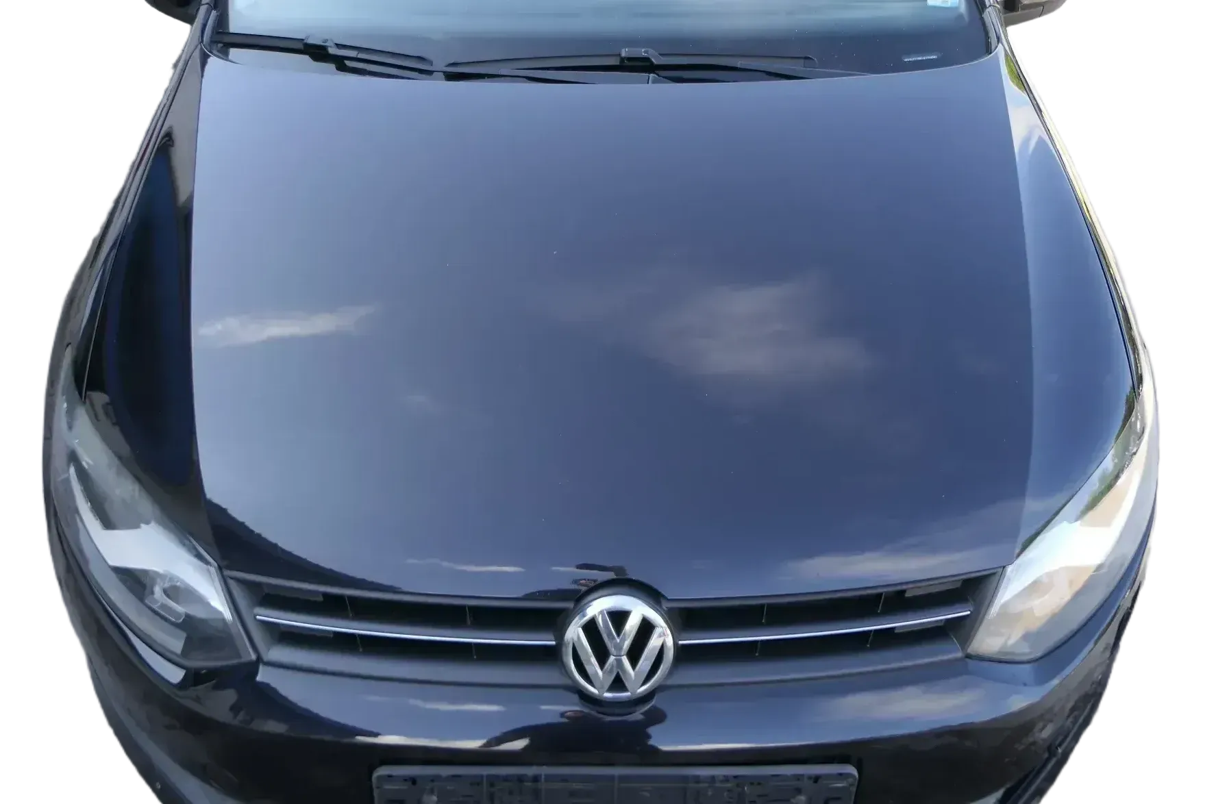 VW Polo 6R 6C Motorhaube Klappe vorn vorne schwarz LC9X Haube - Bild 1