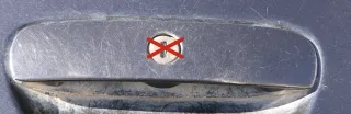 VW Polo 9N 9N3 Griff Heckklappe Heckklappengriff schwarz LC9Z Öffner - Bild 1