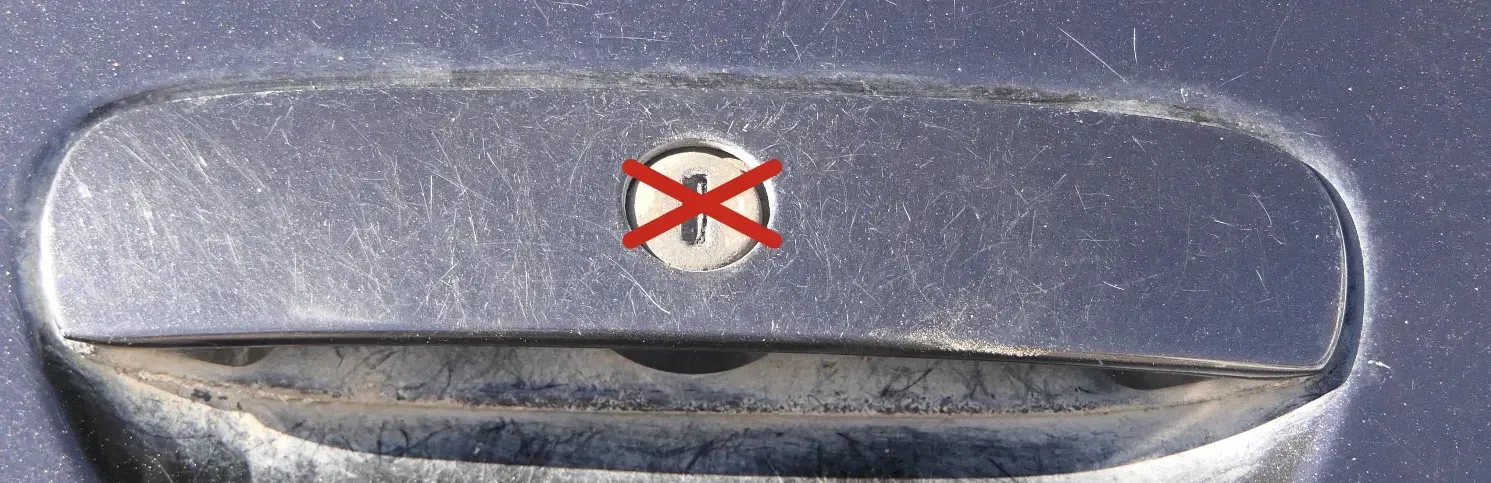 VW Polo 9N 9N3 Griff Heckklappe Heckklappengriff schwarz LC9Z Öffner - Bild 1