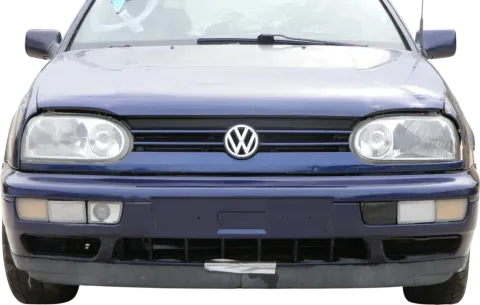 VW Golf 3 auch Cabrio Stoßstange vorne Stoßfänger vorn blau LC5U