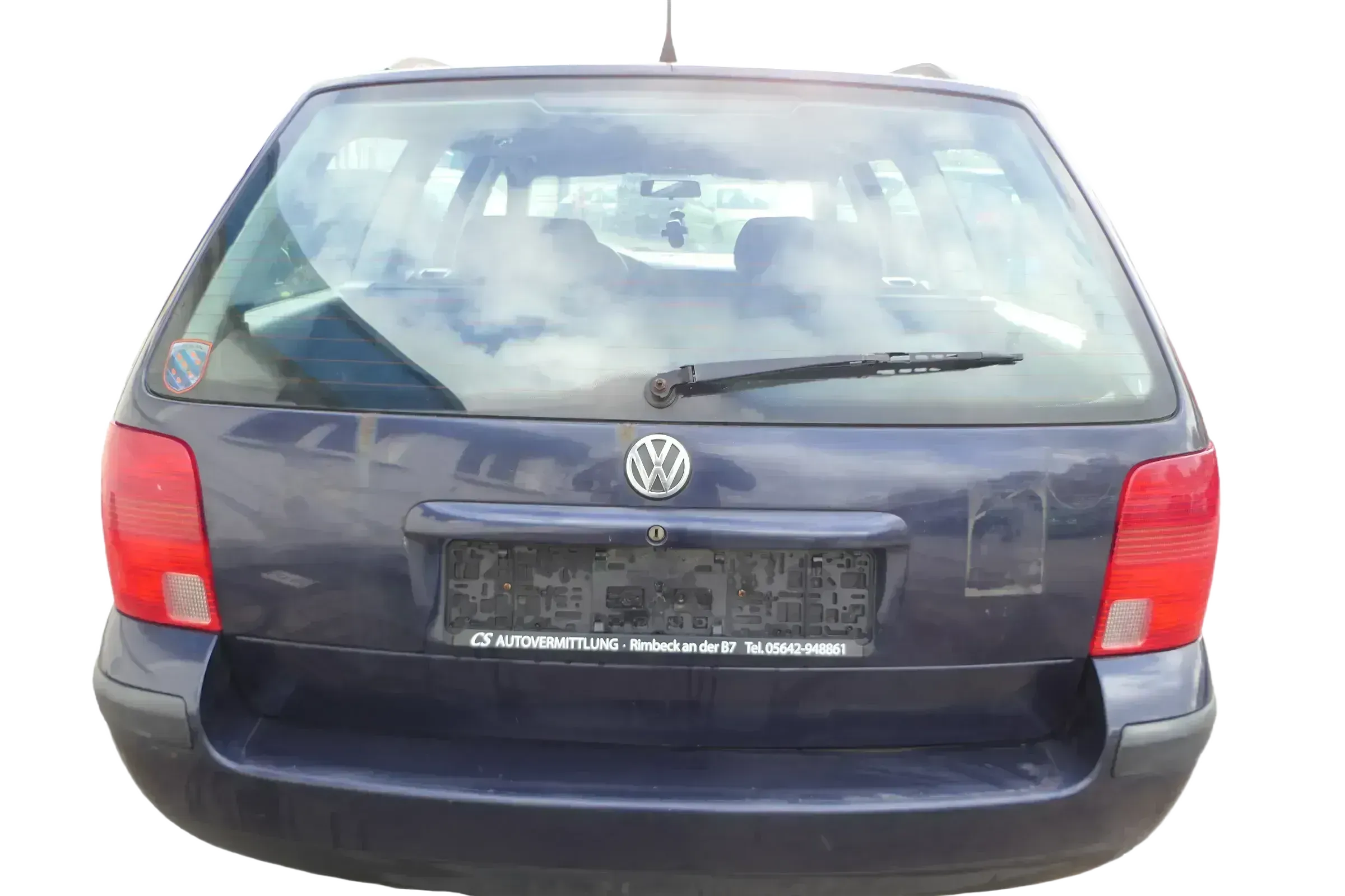 VW Passat 3B Kombi Variant Heckklappe Klappe hinten mit Scheibe blau LN5Y - Bild 1