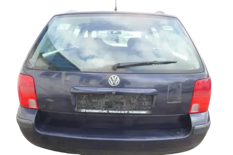 VW Passat 3B Kombi Variant Heckklappe Klappe hinten mit Scheibe blau LN5Y