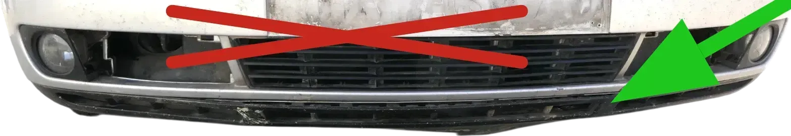 Audi A4 B5 Facelift NUR Lippe Spoiler für Stoßstange vorne Stoßfänger - Bild 1