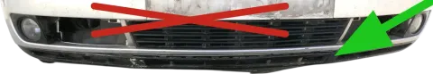 Audi A4 B5 Facelift NUR Lippe Spoiler für Stoßstange vorne Stoßfänger
