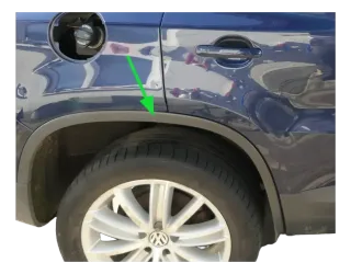 VW Tiguan Cross Blende Kotflügel hinten rechts Verkleidung 5N0854820B Abdeckung - Bild 1