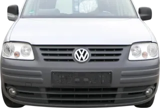 Caddy 2K Stoßstange vorne Frontstoßstange Stoßfänger grau Graphit Grill schwarz - Bild 1