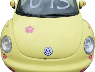 VW New Beetle 9C Motorhaube Klappe vorne gelb LD1B Frontklappe - Bild 1
