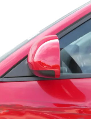Audi A3 8P elektrischer Spiegel Außenspiegel vorne links rot LY3J + Glas - Bild 3