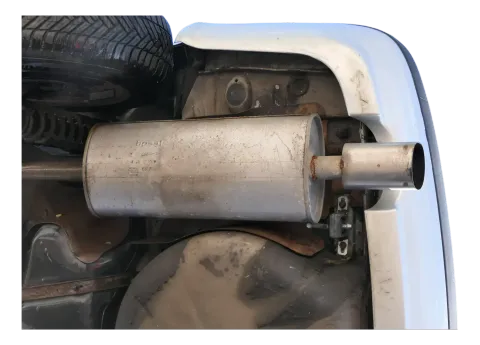 Audi 80 Auspuff Mittelschalldämpfer Mitte Endschalldämpfer 2,0 ABT Benzin