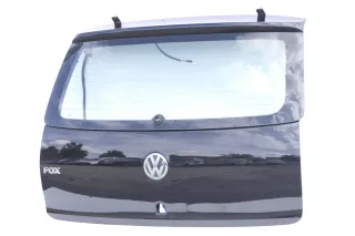 VW Fox 5Z Heckklappe Kofferraumklappe Klappe hinten + Scheibe schwarz L041 uni d - Bild 1