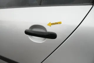 VW Golf 5 V 1K Tür nur das Türblatt hinten links 4/5-Türer silber LA7W grau - Bild 3