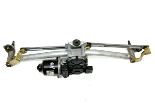 VW Polo 9N 9N3 Wischermotor Wischer Motor mit Gestänge 6Q1955113A vorn - Bild 1